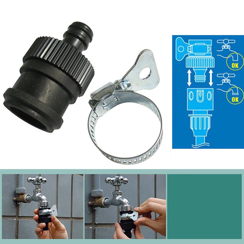 Faucet Adapter Durable Tap Connector Adapter Water Hose Universal Car ...