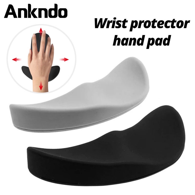 Ankndo Silicone Wrist Rest Pad Ergonomic Gliding Palm Sliding Mouse