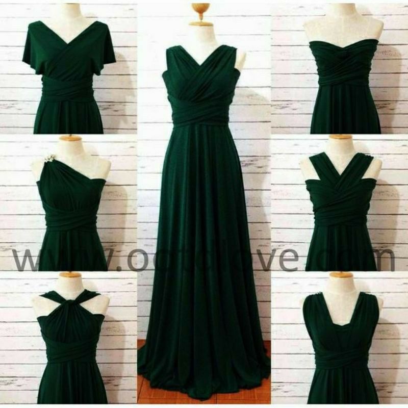 Dark green infinity dress hotsell