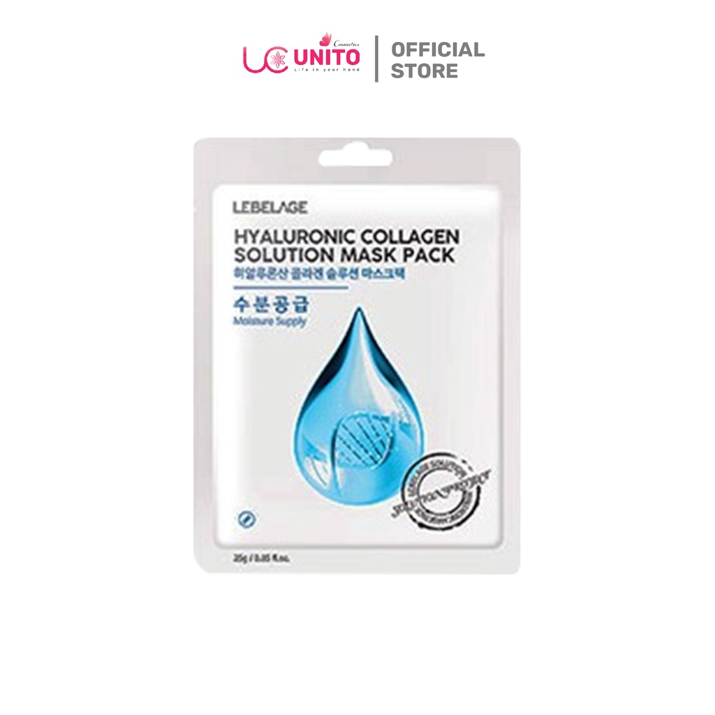 Lebelage Hyaluronic Collagen Solution Mask Pack Moisture Supply 25g 