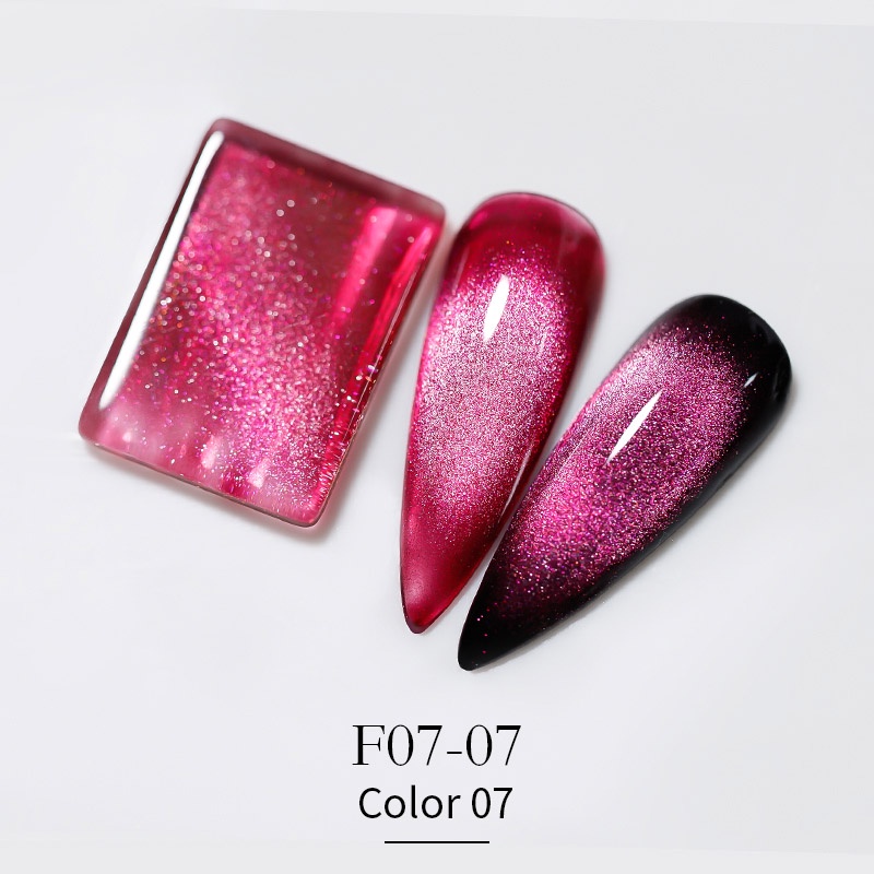 Vendeeni New Colourful Crystal Cat Eye Gel Nail Polish 9D Aurora Cat's