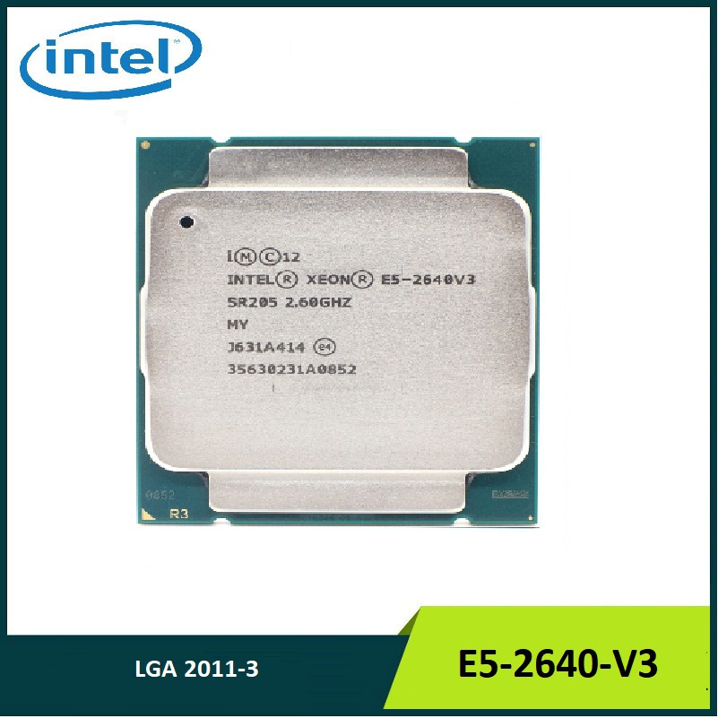 Processeur Intel Xeon E5-2640V3 - 8 Cœurs, 2,6 GHz, Socket FCLGA2011-3 - Version Boîte