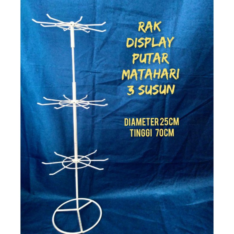PUTIH MATAHARI GANTUNGAN Thick White 3 Layer Swivel Rack Hanger Nice ...