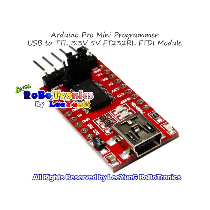 Arduino Programmer FT232RL FTDI USB to TTL Serial TX RX 3.3V 5V USB ...