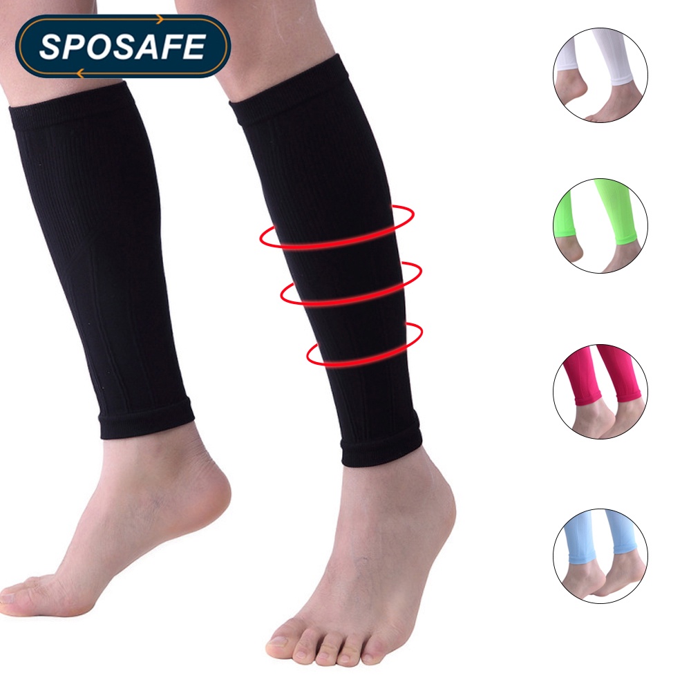 SPOSAFE 1 pair calf compression sleeve varicose vein stocking calf ...