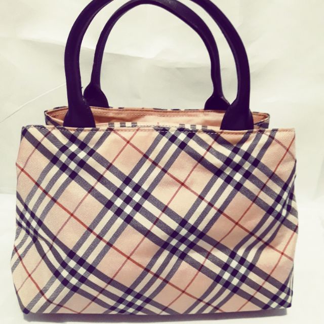 Burberry handbags blue clearance label