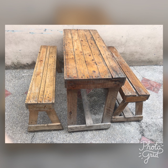 Preloved Table and Chair made by Palochina Shopee Philippines