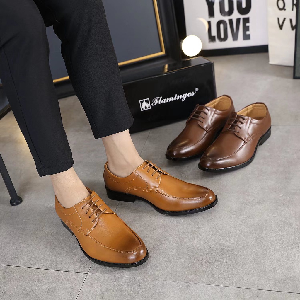 MY Leather Shoes Oxford Laces Shoes Wedding Shoes Brown Leather Shoes F ...