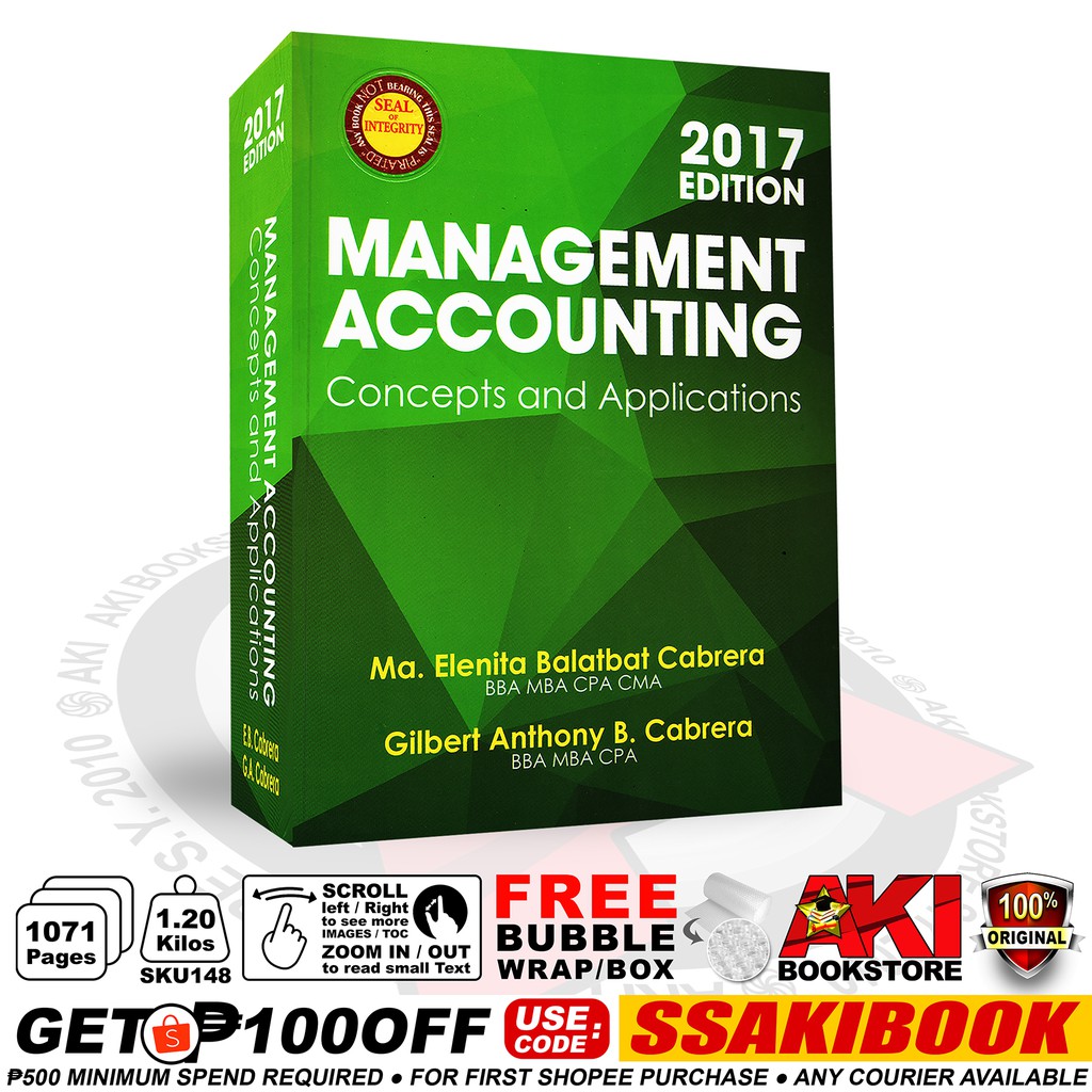 AUTHENTIC Management Accounting © 2017 Ma. Elenita B. Cabrera & Gilbert ...