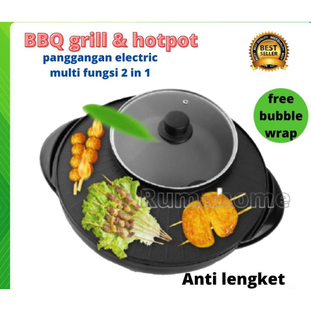 Multifunctional Electric Grill Tool 2 in 1 BBQ Korean Grill & hot Pot ...