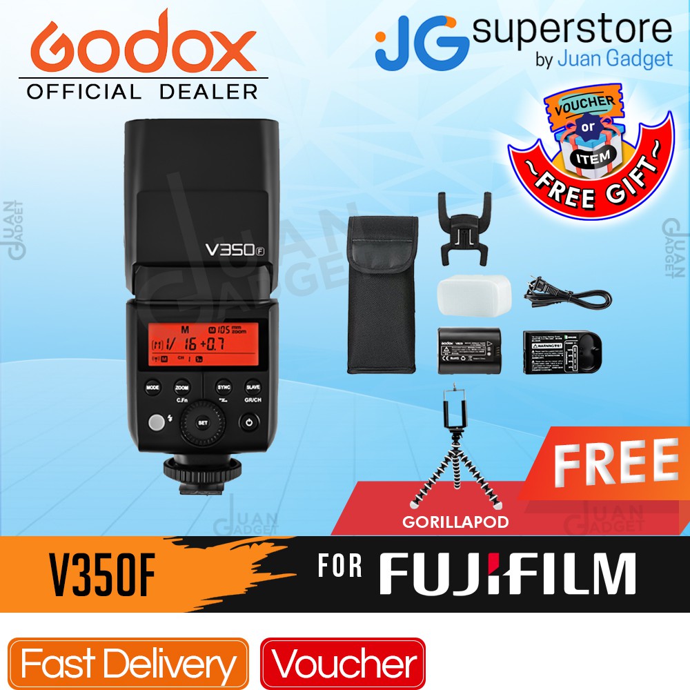 Godox V350F TTL Wireless Camera Flash Speedlite 1/8000s HSS For Fuji ...