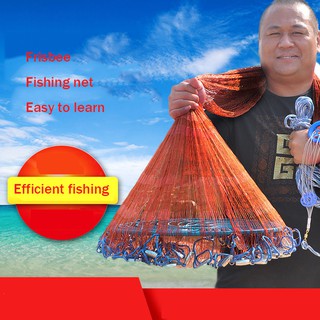 Frisbee-type net fishing nets throw nets hand throwing nets fishing nets  fishing automatic easy