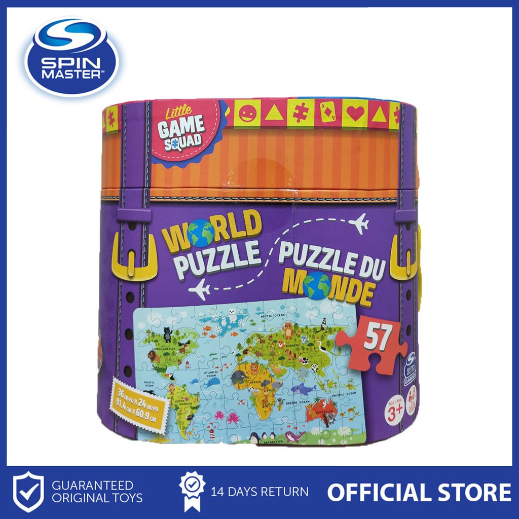 Game Squad World Map 50piece Puzzle Tub Shopee Philippines