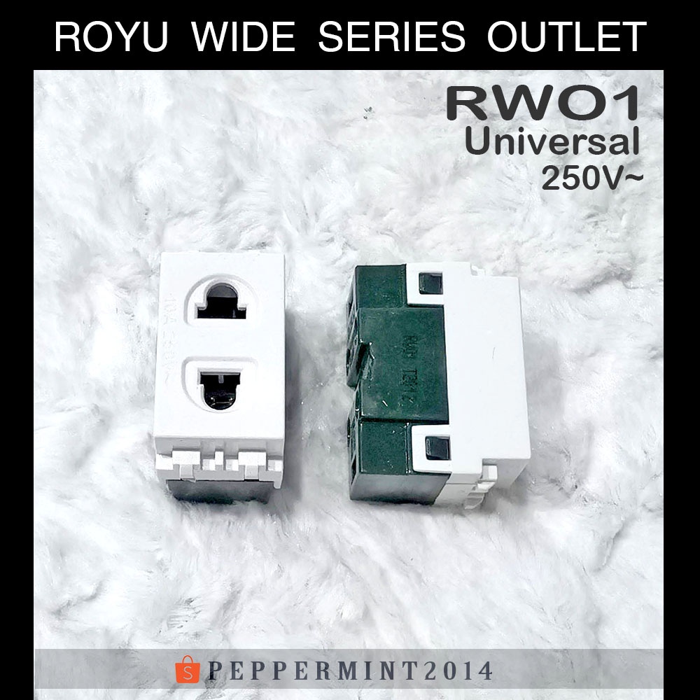 Royu Wide Series Universal Outlet RWO1 Component Wiring Electrical ...