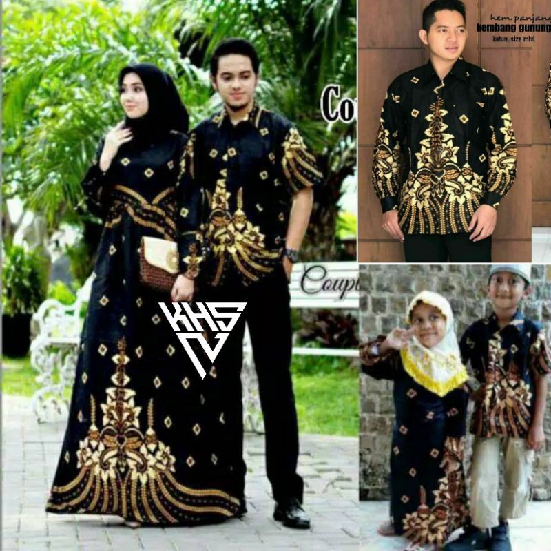 Latest modern family batik couple set, family batik couple, jumbo robe ...