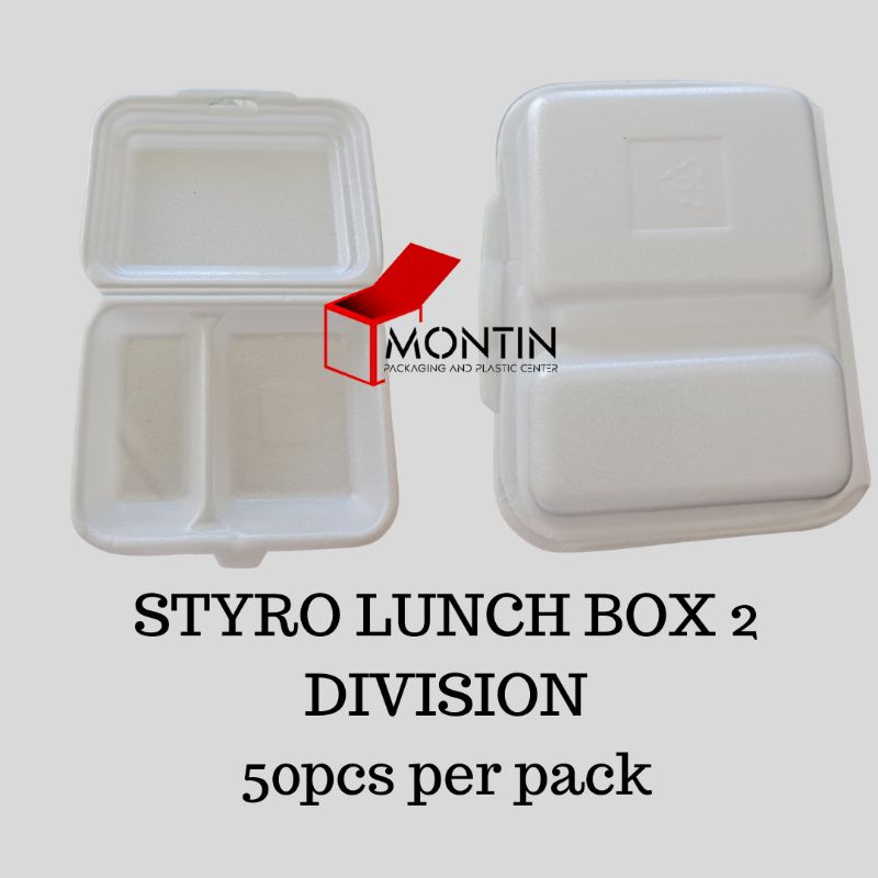 50pcs-styro-lunch-box-2-division-shopee-philippines