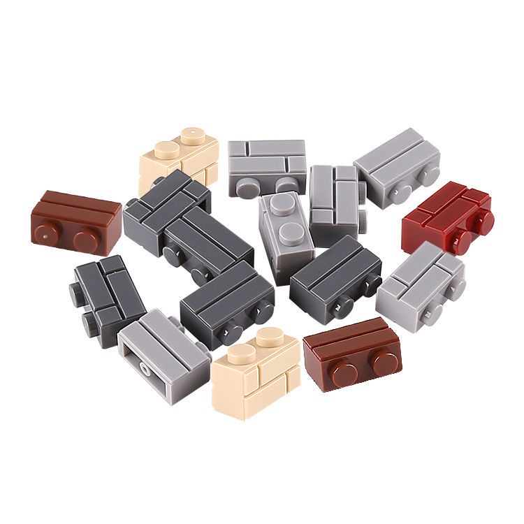 Small Particle Building Blocks 1 * 2 Parts 1 * 4 Basic Parts Wall ...