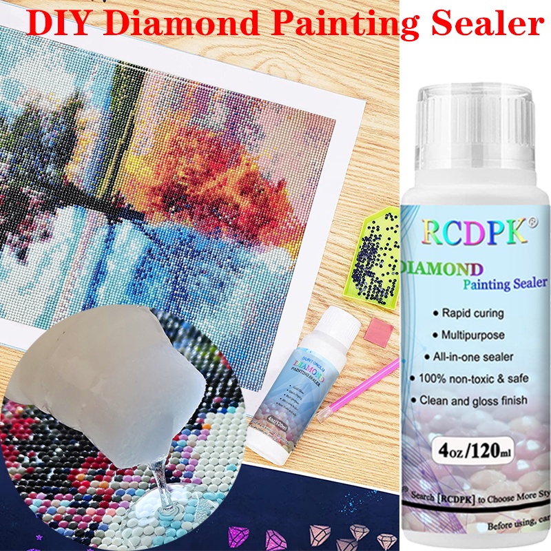 Diamond Painting Sealer 120ML 5D Diamond Painting Glue Permanent Hold