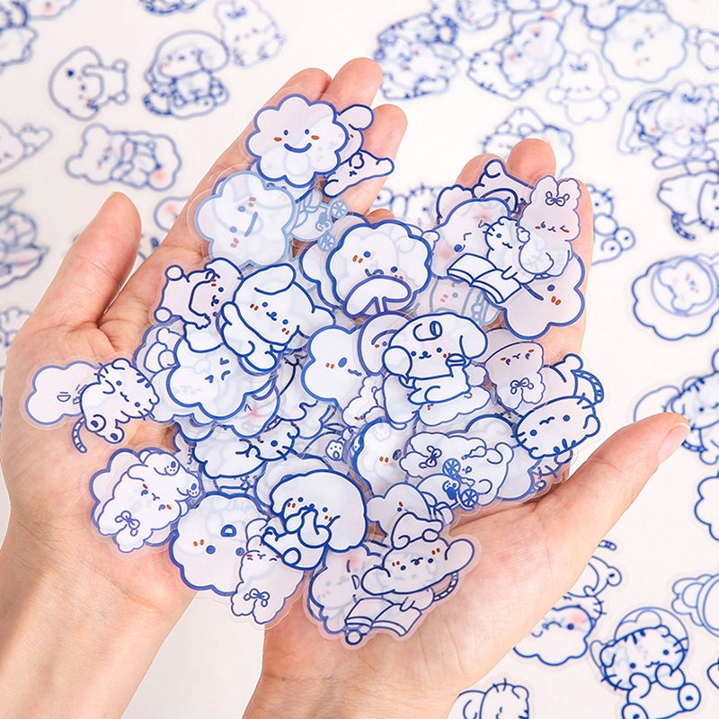 40 Pcs Lovely Cartoon PET Stickers Set Student Diary Deco DIY ...