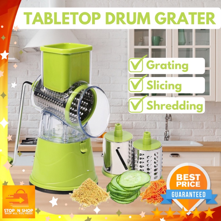 Table Top Drum Grater Vegetable Slicer