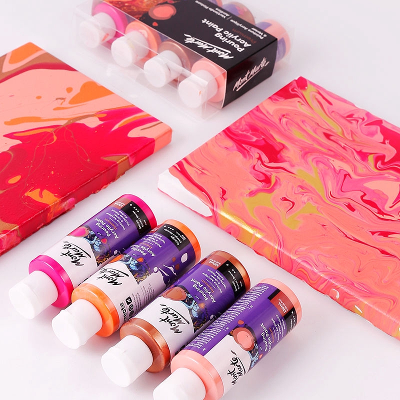 120ML Acrylic Paint Set Fabric Paint Marbling Paint Silicone Oil
