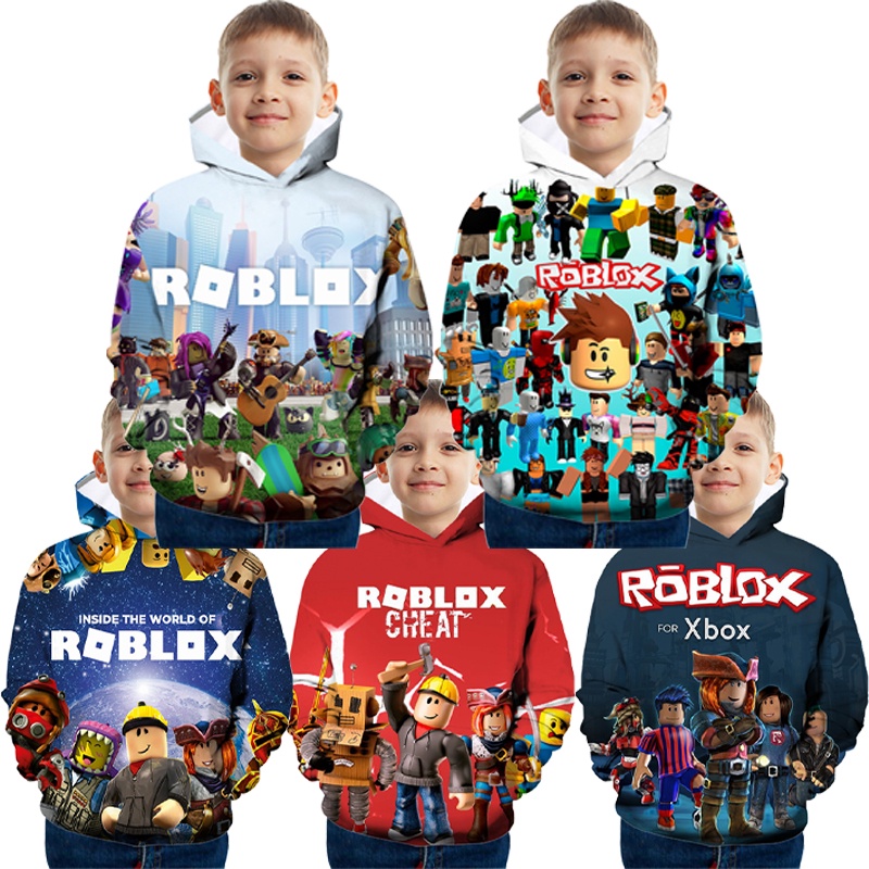 ROBLOX Hoodie Children s Game Printed Long Sleeve Sweatshirt