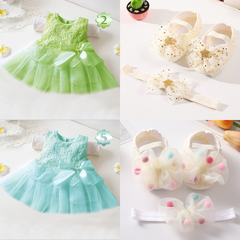 Summer Mint Sage Green Dress Baby Dress for Girls 0 6 Months Birthday