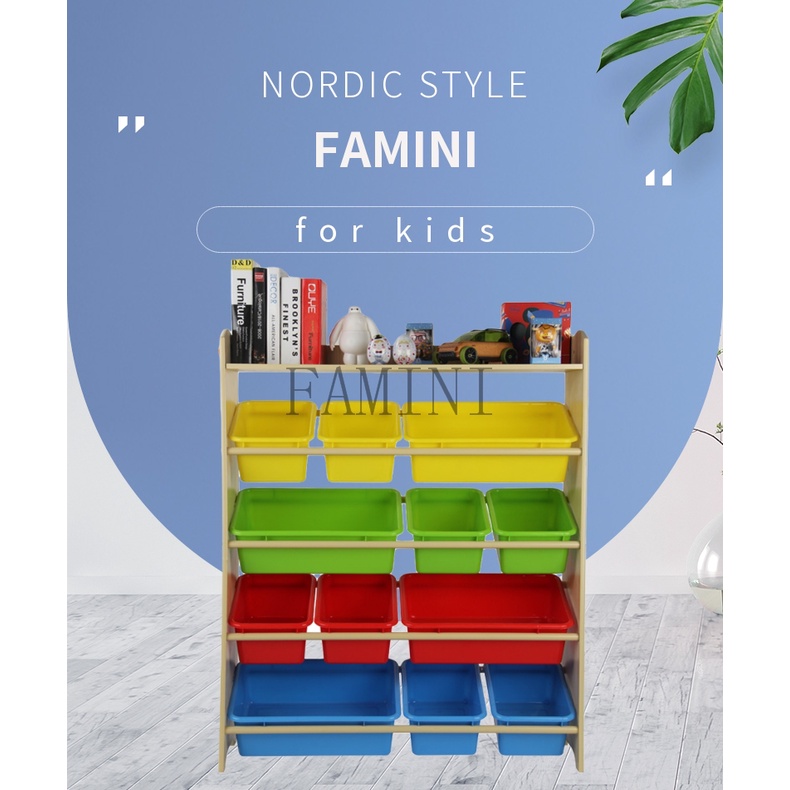 Toy Storage RackToy Rack Children's Storage Bookshelf