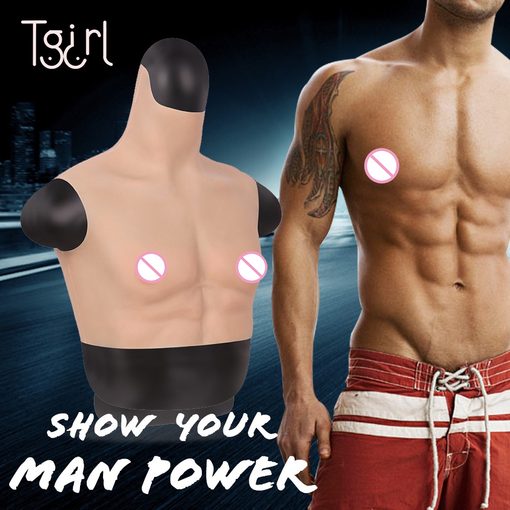 Fake Chest Muscle Belly Macho Soft Silicone Man Artificial Simulation Muscles High Shopee