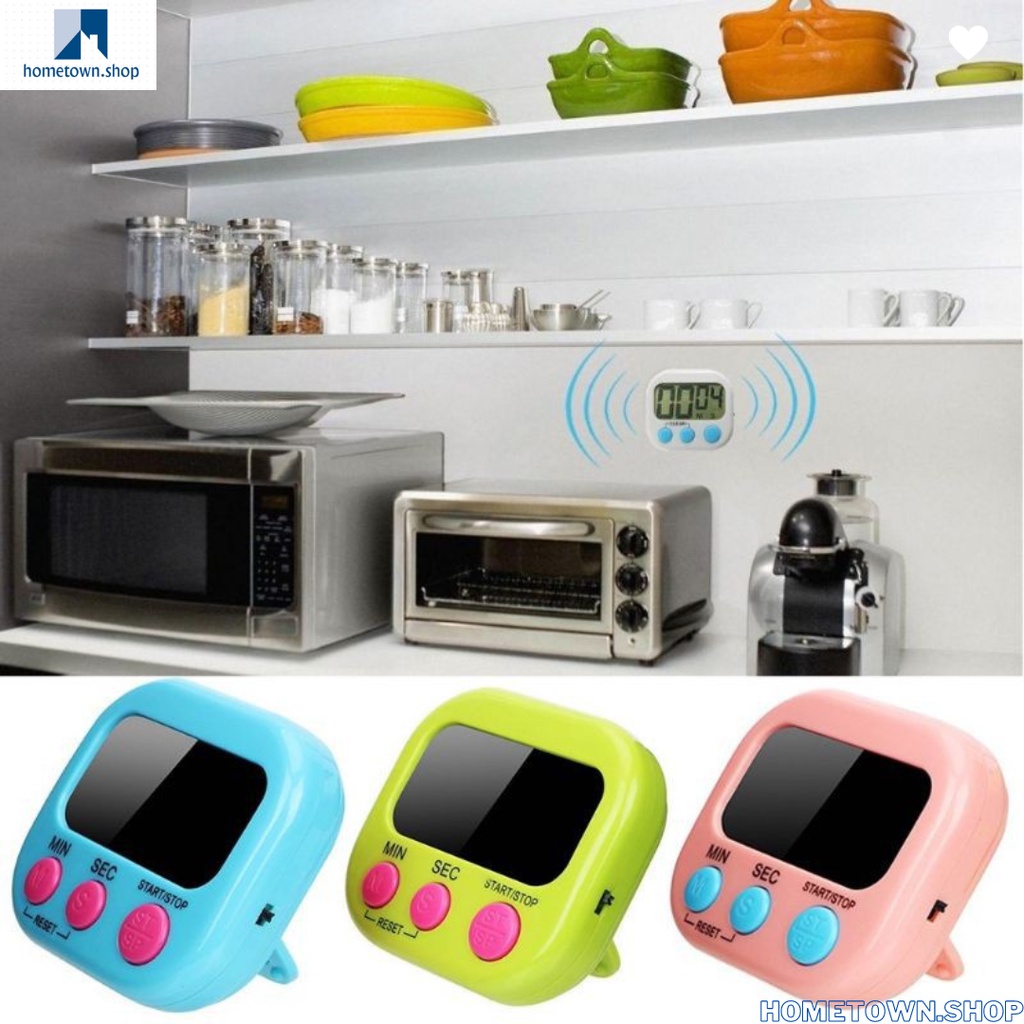 Large LCD Digital Kitchen Cooking Timer Count Down Up Clock Loud Alarm ...