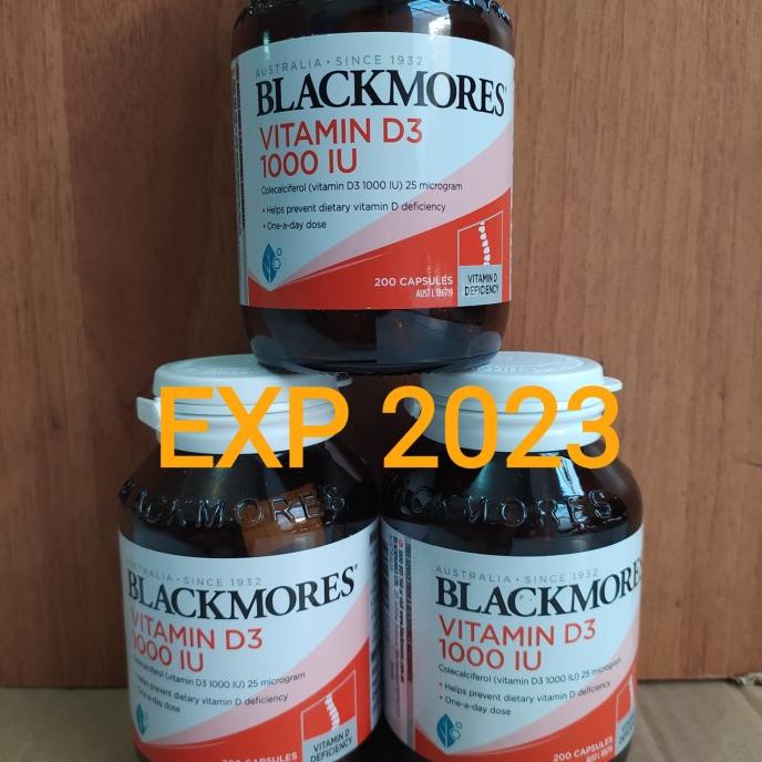Blackmores Vitamin D3 1000 IU Vitamin D Contents 200 Capsules hYYV