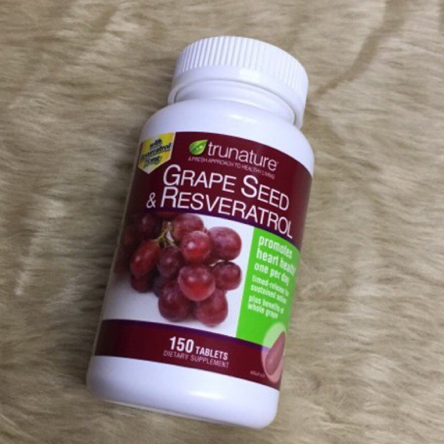 TruNature Grape Seed & Resveratrol (150 Tablets) Shopee Philippines