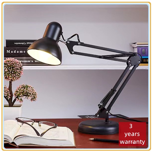 Desk Lamp Metal Adjustable Arm Table Lamp Study Room Lights Office Work