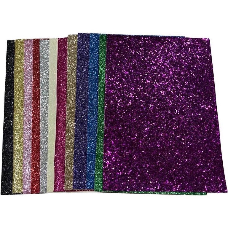 Glitter Leatherette/ Glitter Canvas in Half Letter Size | Shopee ...