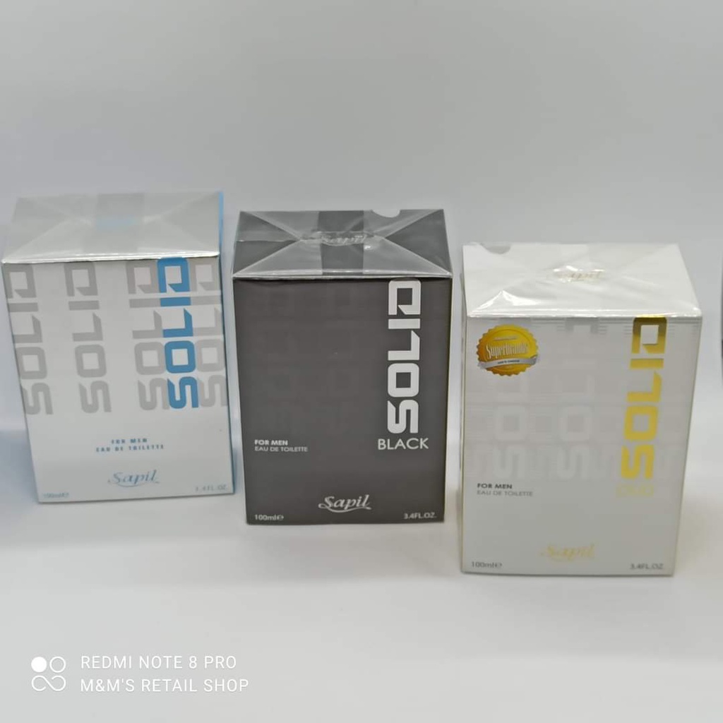 Sapil SOLID OUD, SOLID BLACK/SAPIL SOLID for Men EDT 100ml Authentic🇦🇪 ...