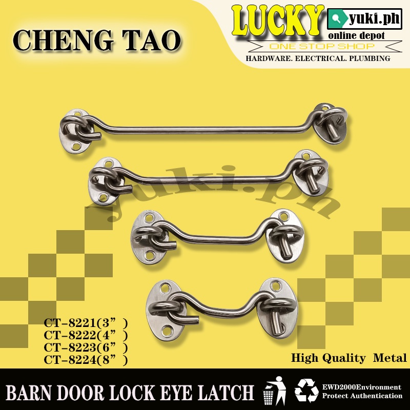 CHENGTAO STAINLESS STEEL HEAVY DUTY BARN DOOR LOCK EYE LATCH Shopee
