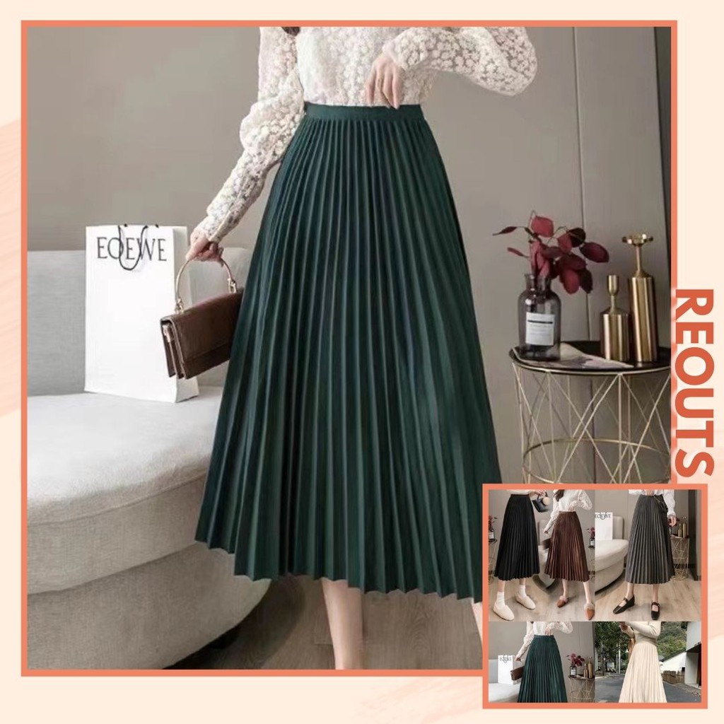 Long pleated evening skirt sale