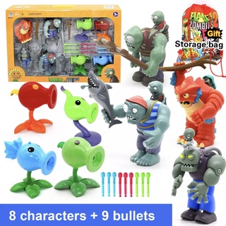 Game Plants VS Zombies Action Figure PVZ Pea Shooter & Zombie Set