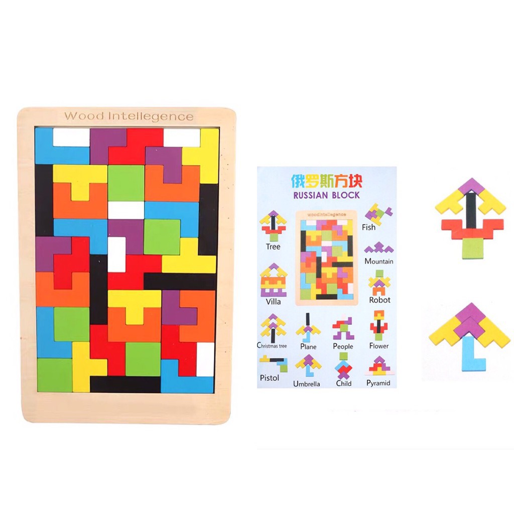 Russian blocks wooden toy | Shopee Philippines