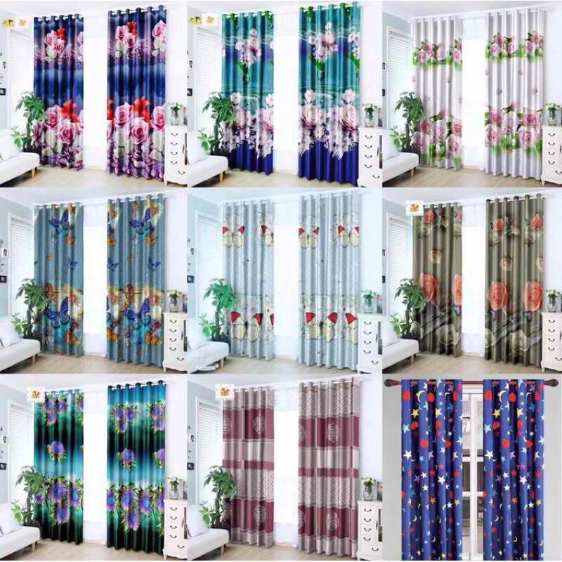 5D butterfly curtain no ring(1pcs) | Shopee Philippines