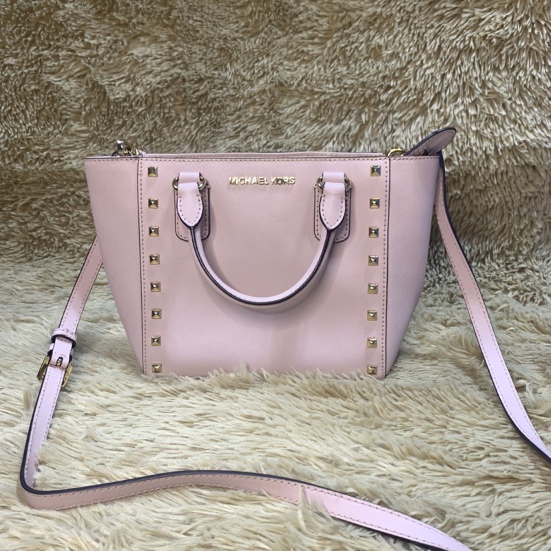 Michael Kors MK Sandrine Stud Small Pink Shopee Philippines