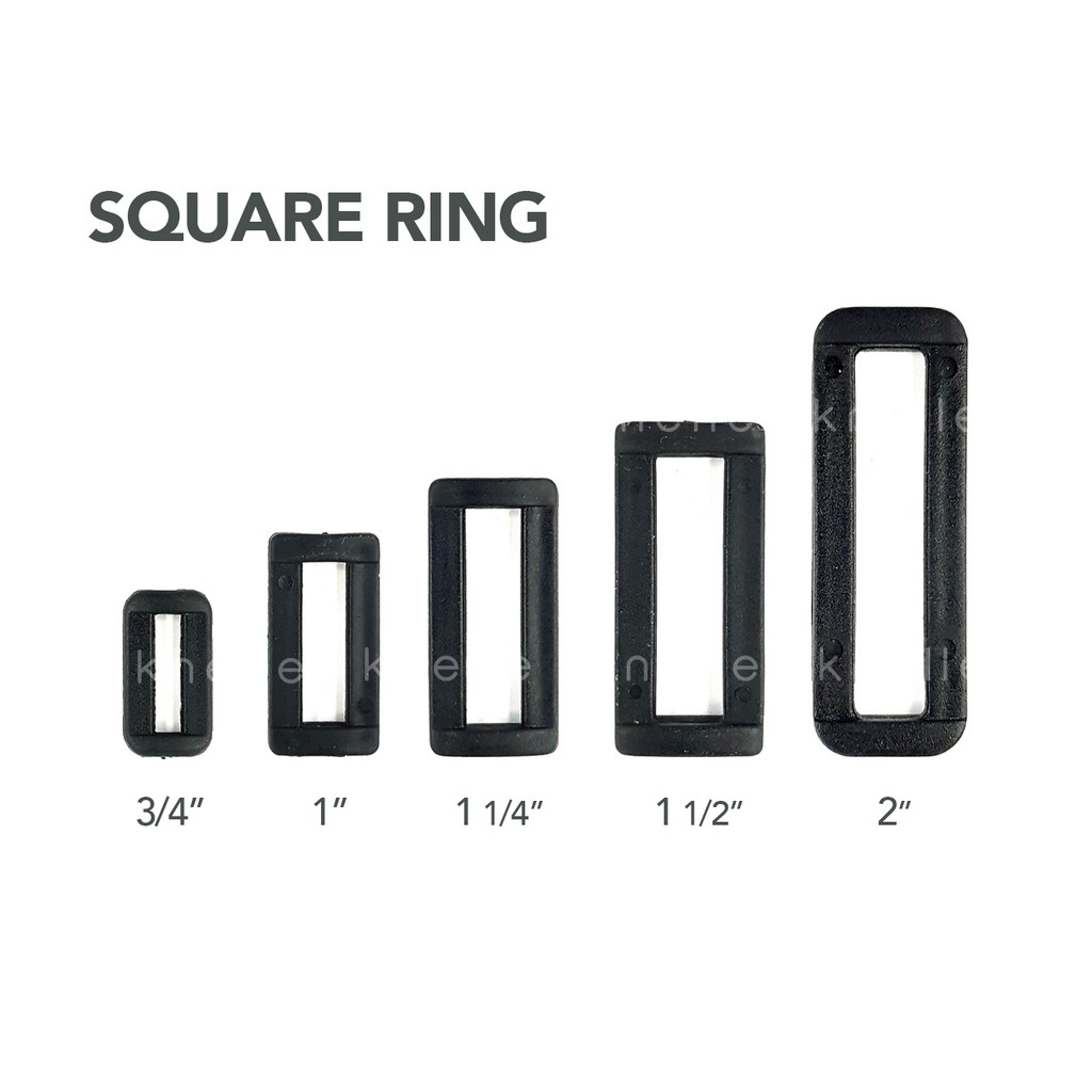20-PC SQUARE RING Plastic: Bag making and other strap works | Shopee ...