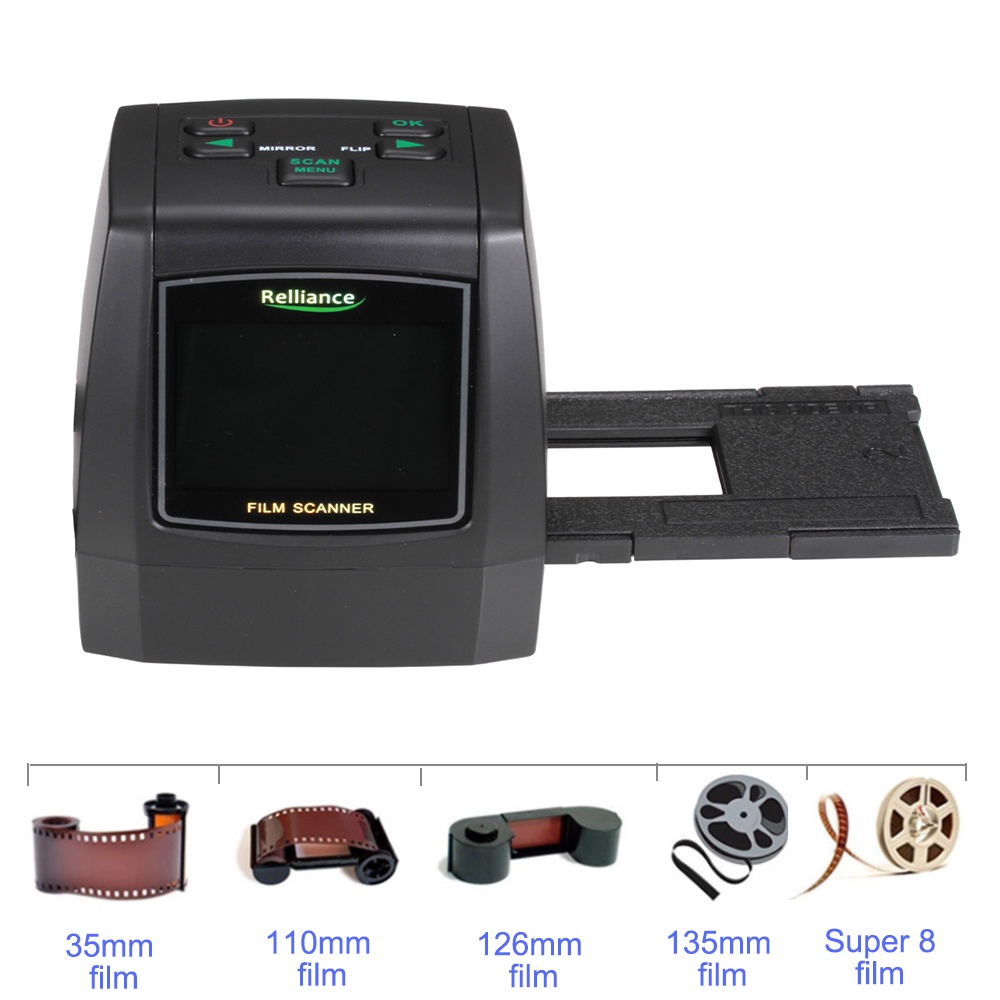 2.4in LCD 14MP 22MP 135mm Film Photo Scanners Color Negative Film Scanner Slide Viewer Scanner