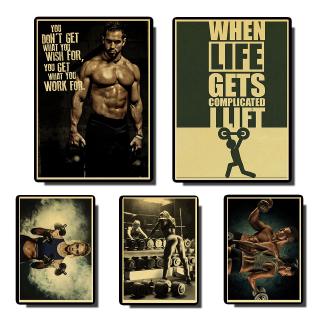 Sex Fitness Girl Poster Bodybuilding Motivational Quotes Print Gym Room  Decor