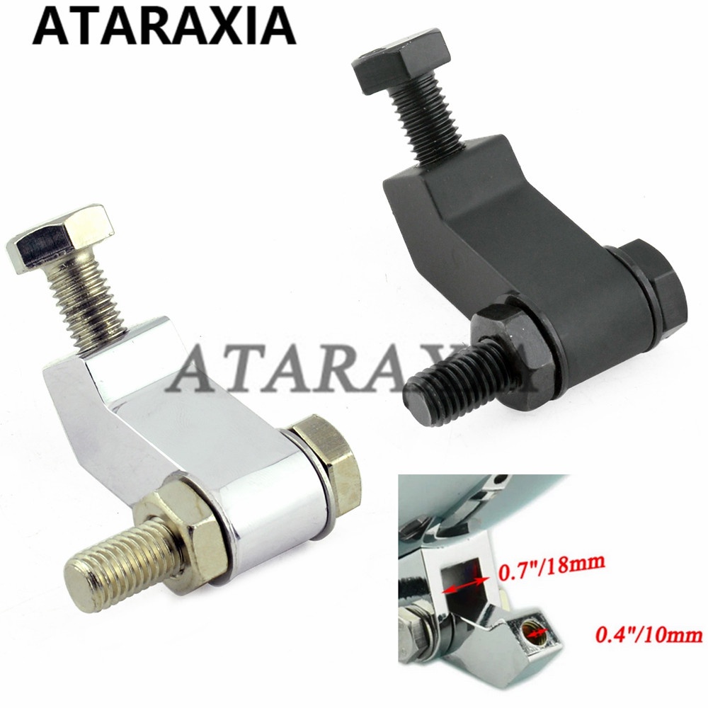 Motorcycle Chrome Headlight Mounting Block Bracket for Harley Custom