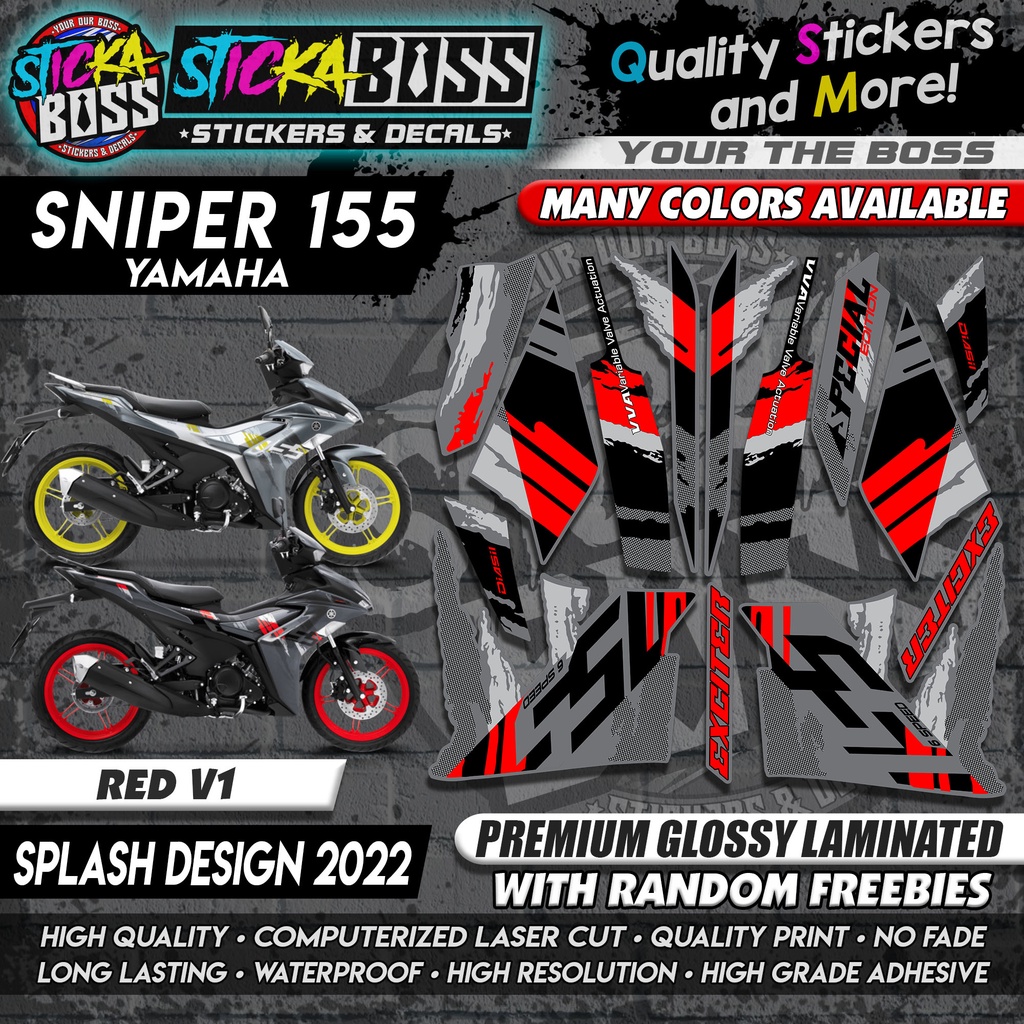 Sniper 155 NEW STOCK DECALS (SPLASH DESIGN 2022) MALAYSIAN CONCEPT【WITH ...