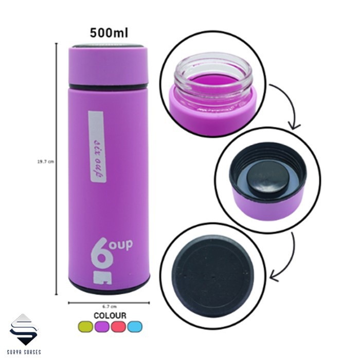 MINI Fashion Glass Tumbler leakresistant 450ml Tumbler 6cup Glass