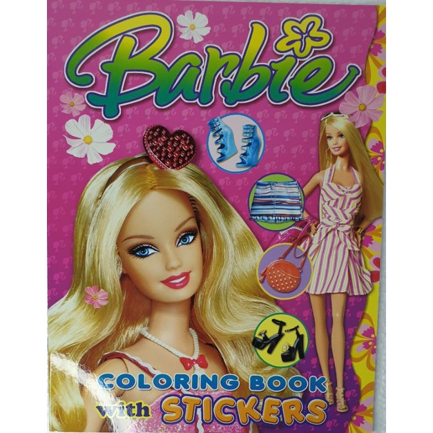 Barbie Coloring Book with Stickers | Shopee Philippines