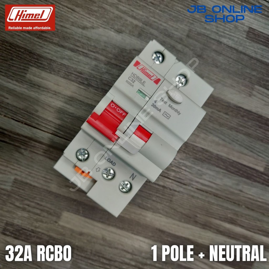 Himel Residual Current Operated Circuit Breaker (RCBO) 32A 1 Pole ...
