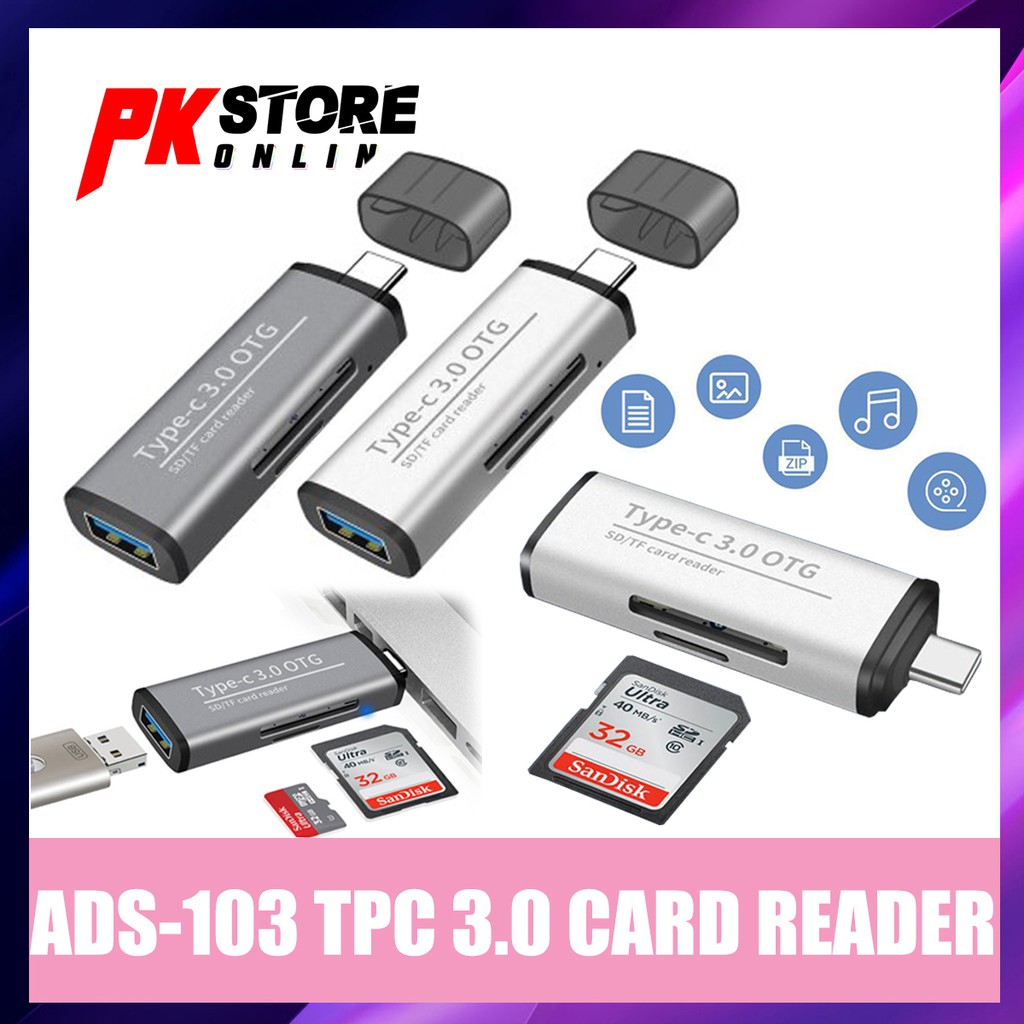 ADS-103 TPC 3.0 CARD READER (USB & OTG & TYPE-C) | Shopee Philippines